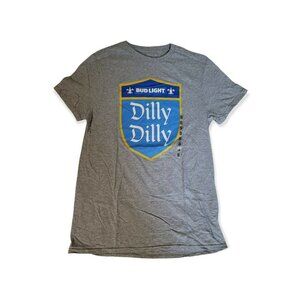 Bud Light "Dilly Dilly" Official Brand Gray T-Shir